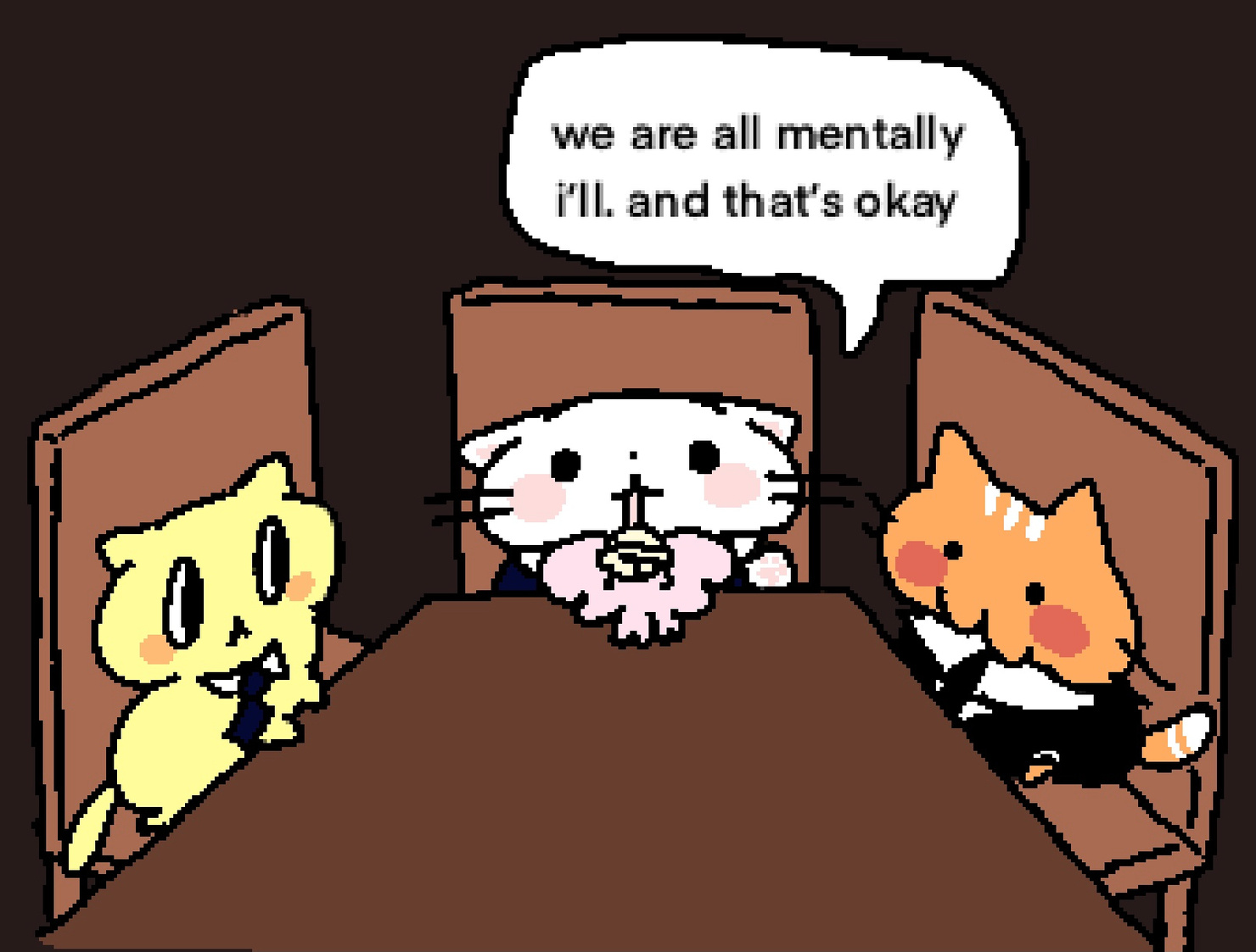 fwingus shares the raw truth at a business meeting !