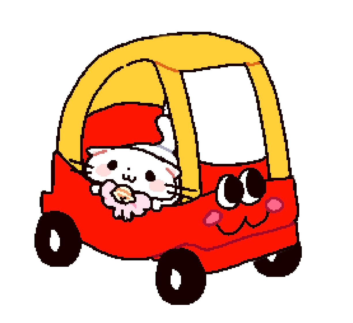 fwingus demonstrating whimsy in a kid's car . how inspiring