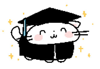 i graduated so ofc i had to draw fwingus celebrating in his graduation attire just as i did ^__^