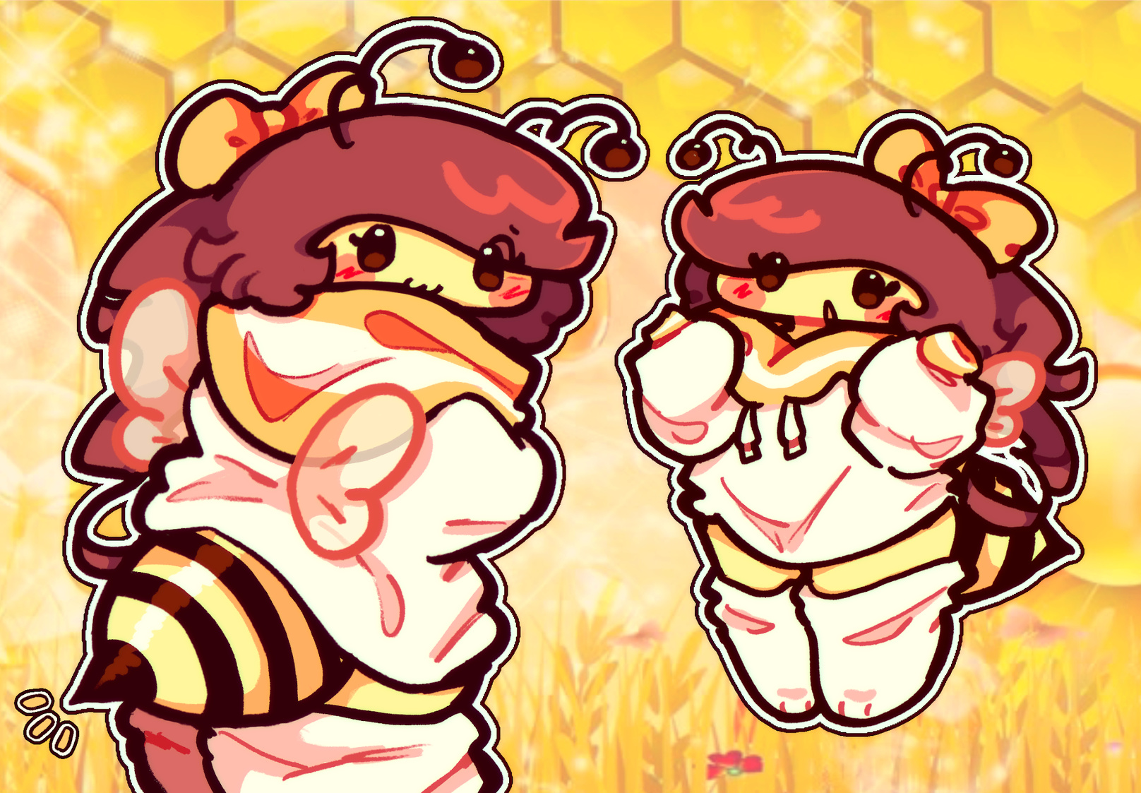 i feel like i dont draw maple enough SO i decided to draw the precious little beeeb 🐝🐝