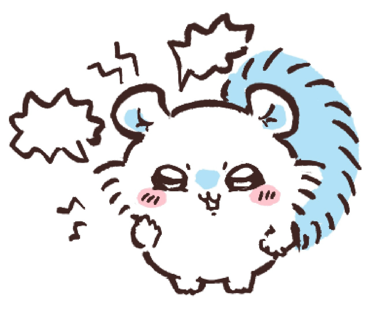 finally got around to drawing my fav critter momonga !!! mischievous as hell squirrel thing