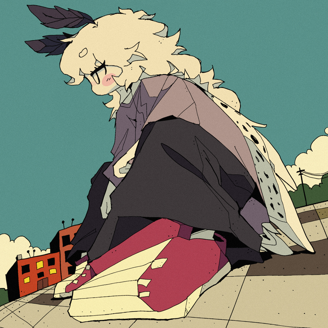 lilac on her college campus or Whatever !