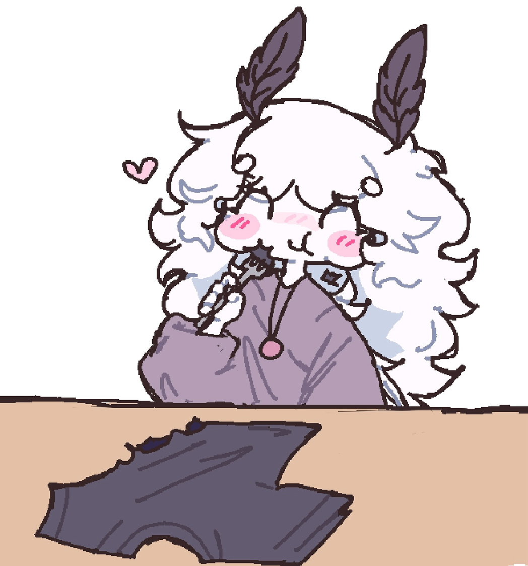 eating her own clothes fo fiber