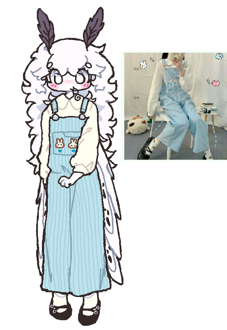 pastel overalls :]