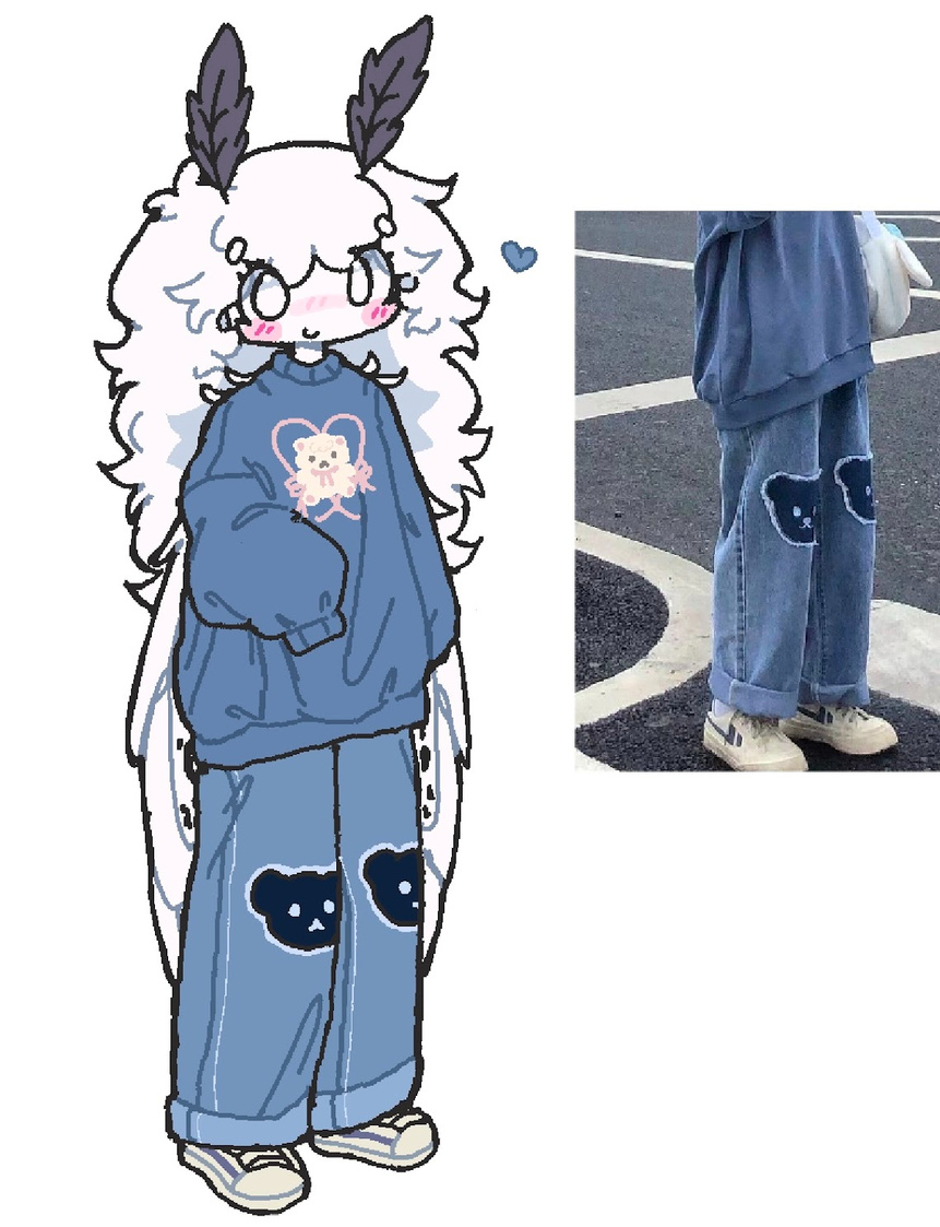 baggy blu fit