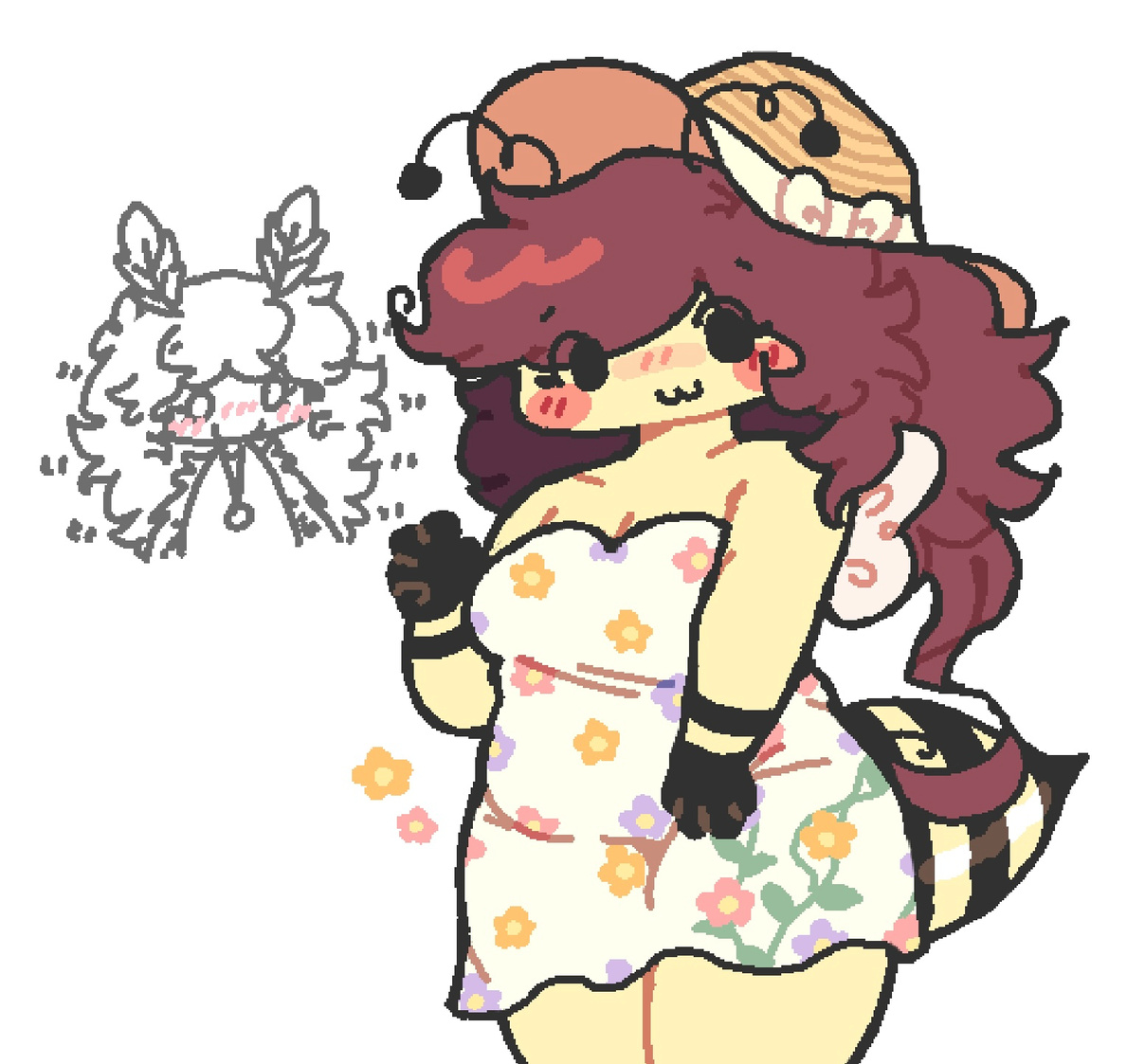 maple's pretty flower dress :3