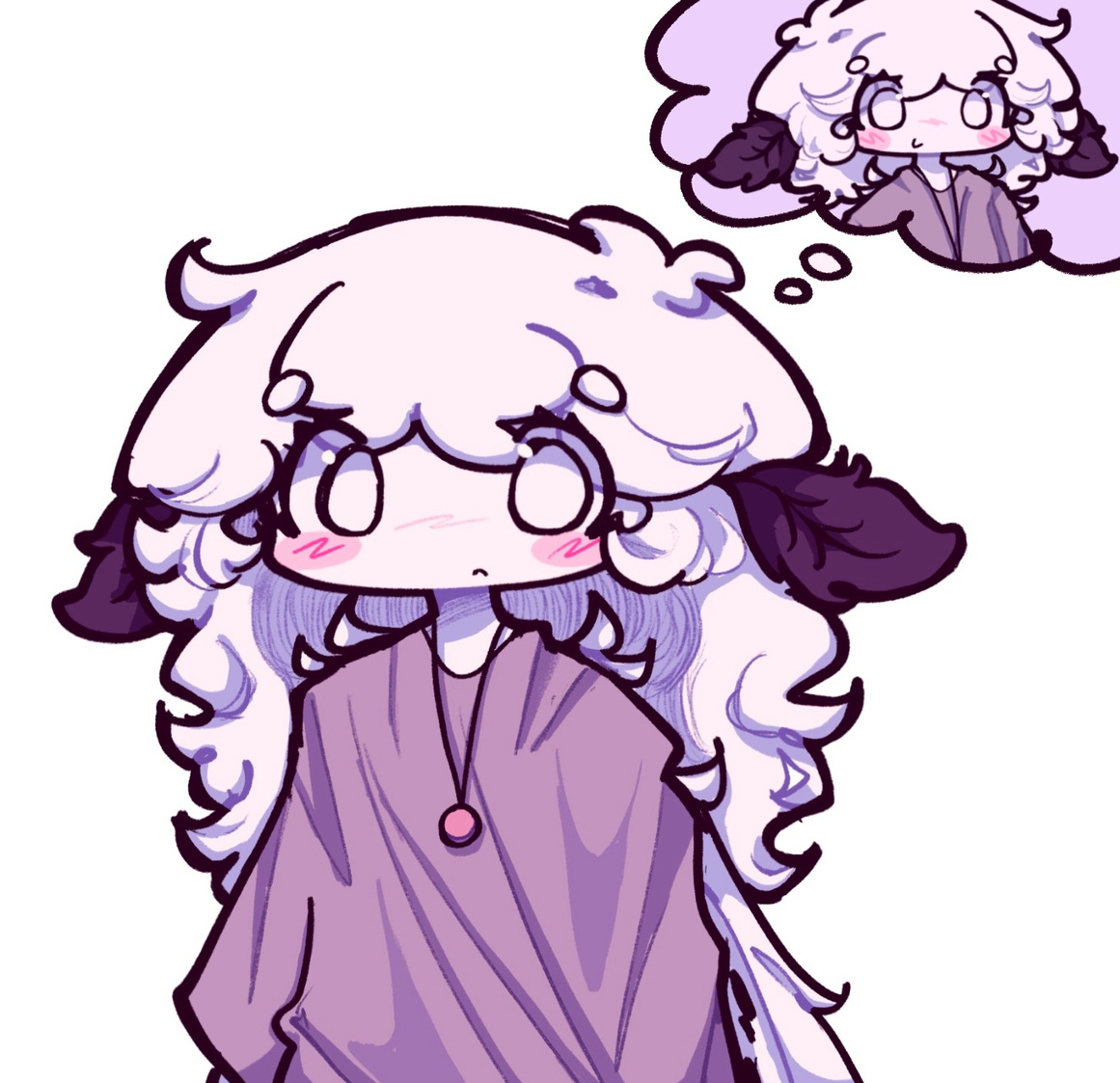 lilac kinda likes her long hair but at the same time wants to cut it again (too hot outside 4 that rapunzel hair)